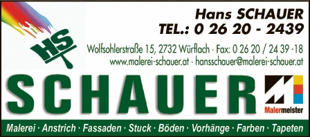 Print-Anzeige von: Schauer, Hans, Malermeister