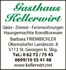 Print-Anzeige von: Kellerwirt, Gasthaus