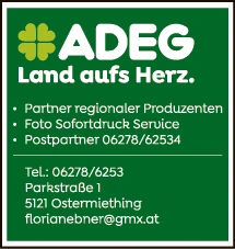 Print-Anzeige von: ADEG Aktiv, Herr Ebner, Lebensmittel