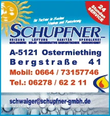 Print-Anzeige von: Schupfner, Herbert, Spenglerei