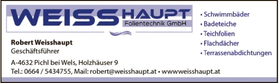 Print-Anzeige von: Weisshaupt Folientechnik GmbH, Folientechnik