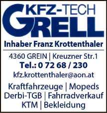 Print-Anzeige von: KFZ Tech Grell, KFZ Werkstatt