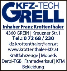 Print-Anzeige von: KFZ Tech Grell, KFZ Werkstatt Print-Anzeige von: KFZ Tech Grell, KFZ Werkstatt