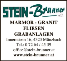 Print-Anzeige von: Stein Brunner e.U., Steinmetzbetriebe
