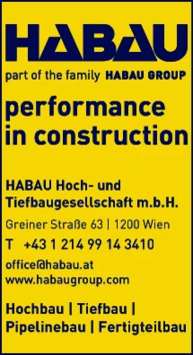 Print-Anzeige von: HABAU Hoch- u TiefbaugesmbH