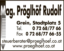 Print-Anzeige von: Pröglhöf, Rudolf, Mag., Steuerberater
