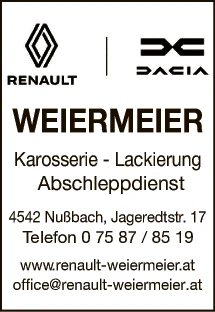 Print-Anzeige von: Weiermeier GmbH, Karosserie - Lackierung