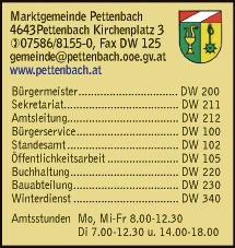 Print-Anzeige von: Marktgemeinde Pettenbach