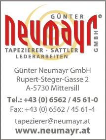 Print-Anzeige von: Neumayr Günter GmbH, Tapezierer u Dekorateure