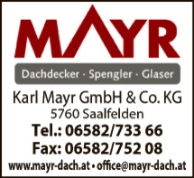 Print-Anzeige von: Mayr Karl GmbH & Co, Dachdeckereien