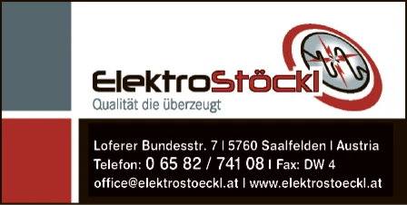 Print-Anzeige von: Elektro Hans Stöckl GmbH & Co KG, Elektrounternehmen