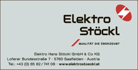 Print-Anzeige von: Elektro Hans Stöckl GmbH & Co KG, Elektrounternehmen