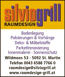 Print-Anzeige von: Grill Silvio Raumdesign Print-Anzeige von: Grill Silvio Raumdesign