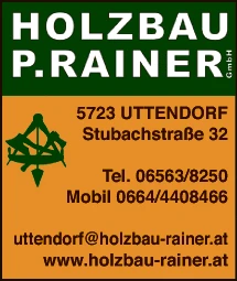 Print-Anzeige von: Holzbau P. Rainer GmbH Büro