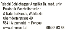 Print-Anzeige von: Reischl, Rosemarie