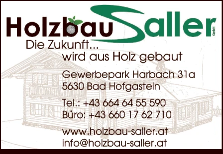 Print-Anzeige von: Holzbau Saller GmbH
