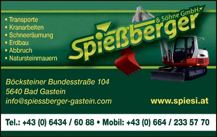 Print-Anzeige von: Spießberger & Söhne GmbH, Transportunternehmen