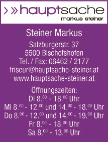 Print-Anzeige von: Hauptsache Markus Steiner, Friseur