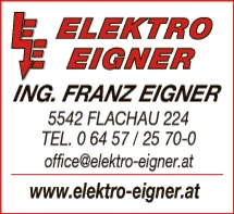 Print-Anzeige von: Eigner, Franz, Elektrounternehmen