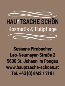 Print-Anzeige von: Hauptsache schön - Susanne Pirnbacher, Kosmetik, Fußpflege