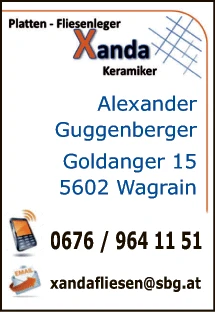 Print-Anzeige von: Platten u. Fliesenleger Xanda Print-Anzeige von: Platten u. Fliesenleger Xanda