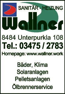 Print-Anzeige von: Wallner, Franz, Sanitär-Heizung