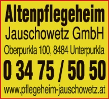 Print-Anzeige von: Jauschowetz GmbH, Alten- und Pflegeheim