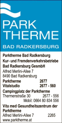 Print-Anzeige von: Bad Radkersburger Quellen GmbH Büro