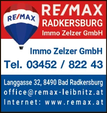Print-Anzeige von: Immo Zelzer GmbH, Remax Immobillien, Immobilien