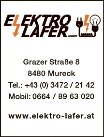 Print-Anzeige von: Elektro Lafer GmbH, Elektrotechnik Print-Anzeige von: Elektro Lafer GmbH, Elektrotechnik