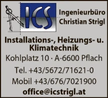 Print-Anzeige von: Strigl, Christian, Ing., Planungsbüro