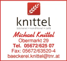 Print-Anzeige von: Knittel, Michael, Bäckerei