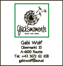 Print-Anzeige von: Wolf, Gabi, Bekleidung