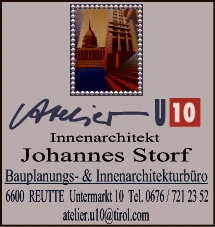 Print-Anzeige von: Atelier U10 Print-Anzeige von: Atelier U10