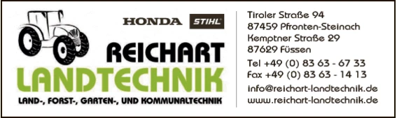 Print-Anzeige von: Reichart, Landtechnik
