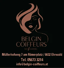 Print-Anzeige von: Belgin Coiffeurs, Hair & Cosmetic
