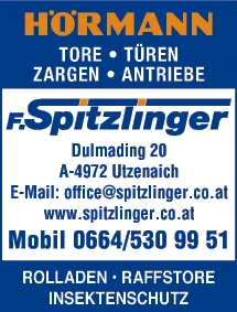 Print-Anzeige von: F. Spitzlinger, Tore-Türen-Antriebe