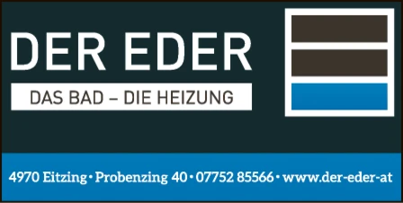 Print-Anzeige von: Der Eder GmbH, Installationsunternehmen Print-Anzeige von: Der Eder GmbH, Installationsunternehmen