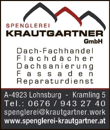 Print-Anzeige von: Spenglerei Krautgartner GmbH