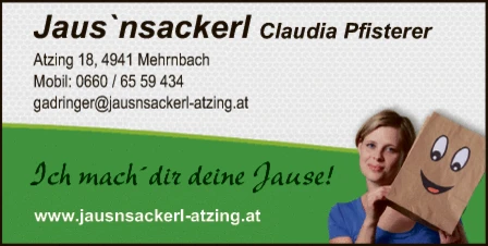 Print-Anzeige von: Pfisterer, Claudia, Gastgewerbe Print-Anzeige von: Pfisterer, Claudia, Gastgewerbe