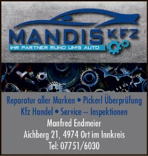Print-Anzeige von: Endmeier, Manfred, KFZ Print-Anzeige von: Endmeier, Manfred, KFZ