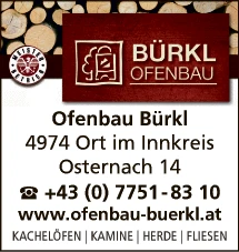 Print-Anzeige von: Bürkl, Franz, Hafnermeister