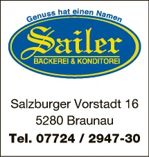 Print-Anzeige von: Sailer GmbH, Bäckerei u. Konditorei