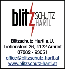 Print-Anzeige von: Blitzschutz Hartl