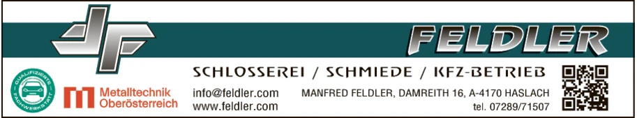 Print-Anzeige von: Feldler, Manfred, Schlosserei