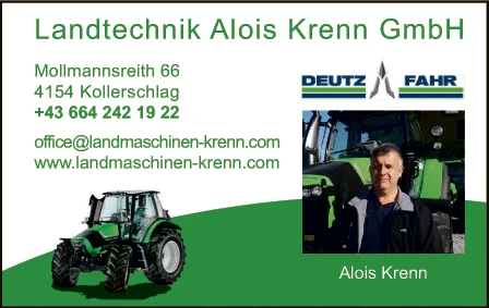 Print-Anzeige von: Landtechnik Alois Krenn GmbH, Landmaschinen