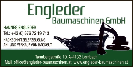 Print-Anzeige von: Engleder Baumaschinen GmbH, Baumaschinen