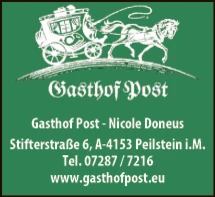 Print-Anzeige von: Gasthof Post, Gastgewerbe - Gasthöfe