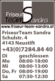 Print-Anzeige von: Friseur team Sandra, Friseur