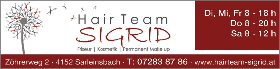 Print-Anzeige von: Hair Team Sigrid, Friseur Print-Anzeige von: Hair Team Sigrid, Friseur